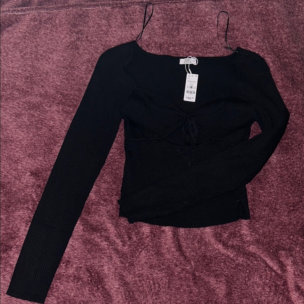 Ardene Black Long Sleeve Top